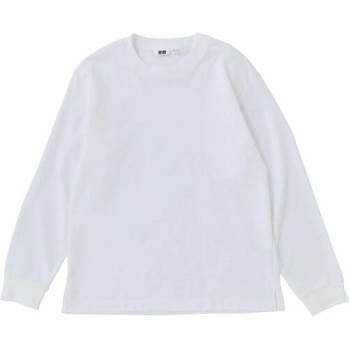 レディースのロンTおすすめ ユニクロ エアリズム コットンクルーネックTシャツ(長袖) イメージ