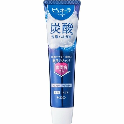 歯磨き粉おすすめ 花王 ピュオーラ 炭酸ハミガキ クリスタルソーダの香味 イメージ