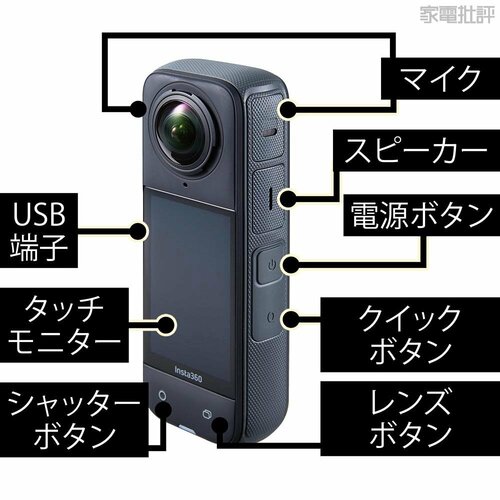 画面タッチで簡単操作 Insta360「Insta360 X4」おすすめ イメージ
