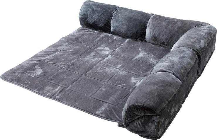 超くつろげてコンパクトなおすすめコーナーソファはベルメゾン「あったかなめらかなコーナークッションセット」のイメージ