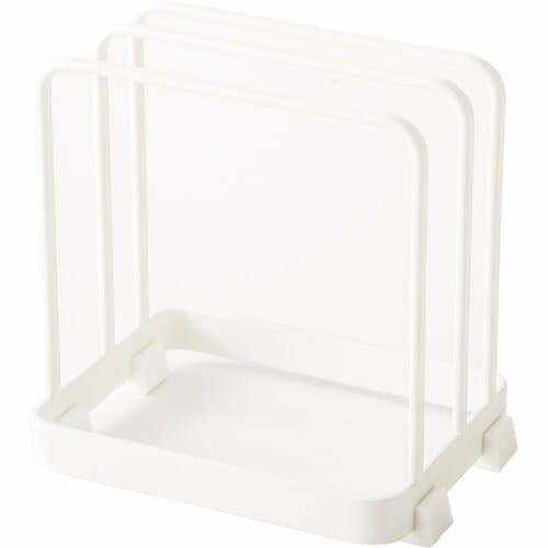 山崎実業:まな板スタンド プレート ホワイト 2496:収納