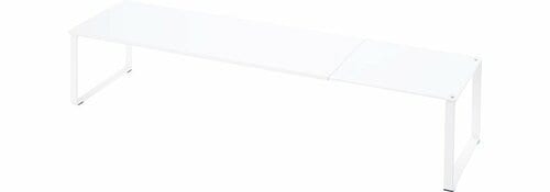 山崎実業:下駄箱中 伸縮シューズラック（ホワイト）:収納