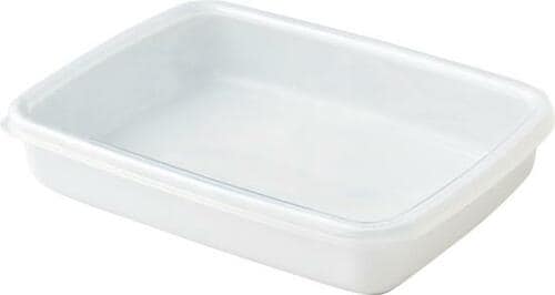 野田琺瑯:レクタングル浅型M:キッチン用品