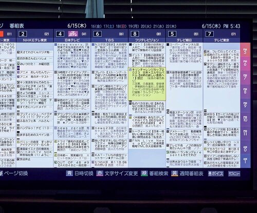 型落ちテレビの選び方4:家電量販店では「番組表」を見よ 4Kテレビおすすめ イメージ