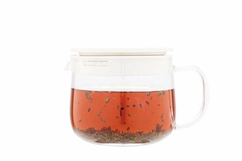 ①茶葉がジャンピングする「丸型ポット」が美味しさの秘訣