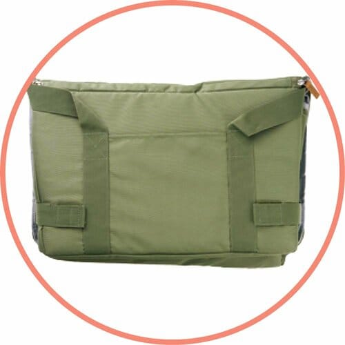 レジカゴバッグおすすめ サーモス 保冷買い物カゴ用バッグ RFG-025 カーキ イメージ2