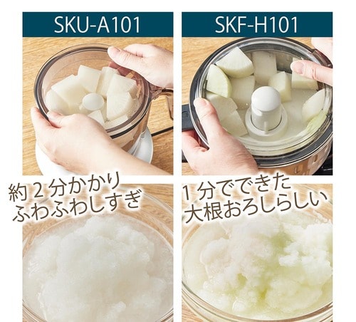 タイガー魔法瓶「SKU-A101」 タイガーのフードプロセッサーとサンコーのミンサーおすすめ イメージ2