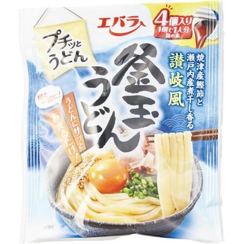 エバラ:プチッとうどん 釜玉うどん:食品