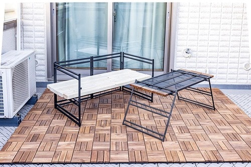 ベランピングのコツ2:分解できる組み立て式家具