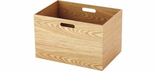 ビバホーム:積み重ねできる 突板ボックス L