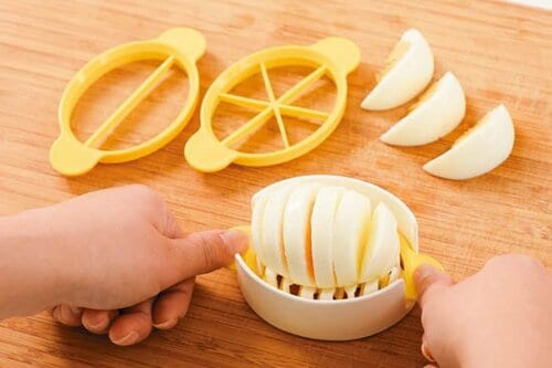 スライス卵も失敗なしつぶれず切れる卵切り器 イメージ