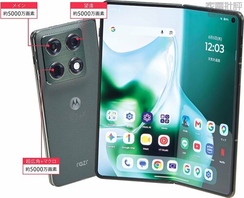 背面カメラ（外観） 折りたたみスマホおすすめ イメージ