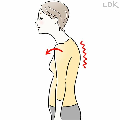 巻き肩に効くストレッチ 猫背矯正ベルトおすすめ イメージ