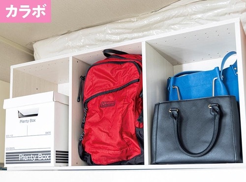 カラボを横置きするなら棚板固定タイプを選んで クローゼットの収納アイデアおすすめ イメージ