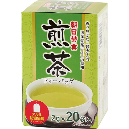 緑茶・ほうじ茶ティーバッグおすすめ エム・シー・フーズ 朝日茶業 煎茶 イメージ