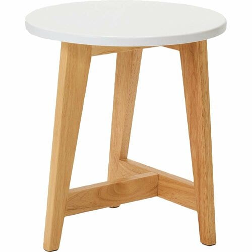 LOWYAの家具おすすめ LOWYA  [2個セット]北欧風丸テーブル 木脚 イメージ2