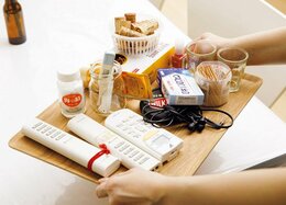 テーブルのお片づけ対策は、“無印の小さいトレー”が大正解だった！