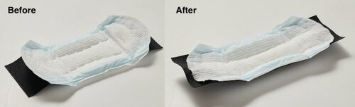 テスト2：ヨレにくさ 吸水パッドおすすめ イメージ