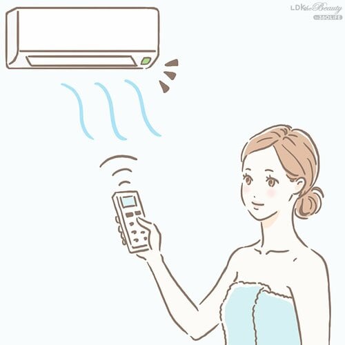 お風呂上がりにエアコンで体を冷やしても大丈夫ですか？ 夏用クール入浴剤おすすめ イメージ