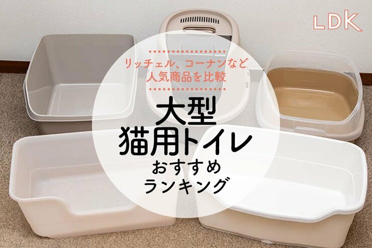 大型の猫トイレのおすすめランキング。ゆとりのあるサイズの人気商品を比較