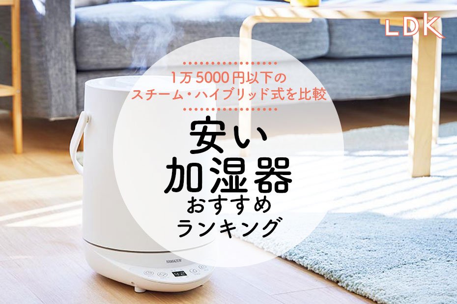 【2024年】安い加湿器のおすすめランキング10選。LDKが1万5000