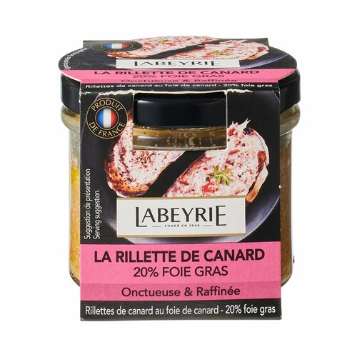 パンに塗るパテおすすめ LABEYRIE(ラベリ) 鴨肉のリエット フォアグラ入り イメージ