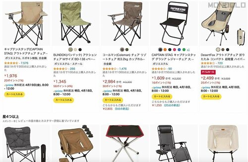 ロースタイルのアウトドアチェアを比較テスト アウトドアチェアおすすめ イメージ