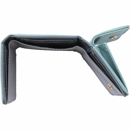 ミニ財布おすすめ サンキューマート ボタン付き三つ折りウォレット イメージ2