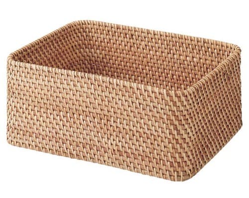 無印良品:重なるラタン:バスケット:シェルフ:収納:整理整頓:家具:インテリア