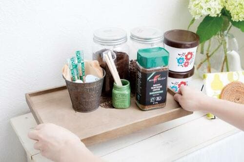 カフェの小物は隠さずトレーに のせて見せるが正解です イメージ2