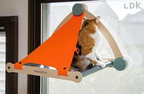 がっちり吸着しますが…… 猫の窓ベッドおすすめ イメージ