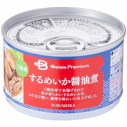 ベイシアプレミアム（缶詰＆乾物）おすすめ ベイシアプレミアム 三陸産するめいか醤油煮 150g イメージ