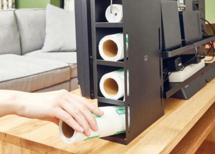 【山崎実業】テレビ裏にピタッ！ リビング収納ボックスのおすすめは？｜『LDK』が比較