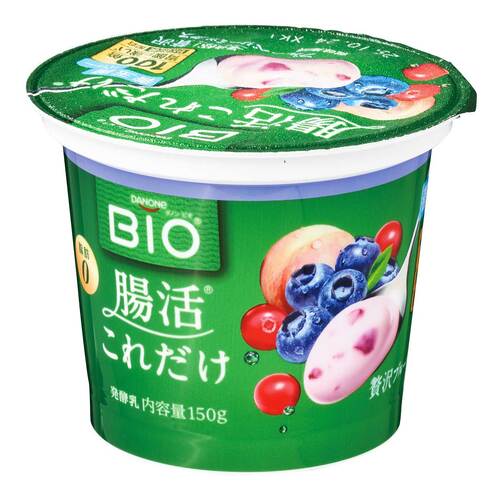 ヨーグルトおすすめ ダノンジャパン ダノンビオ 腸活これだけ 贅沢ブルーベリーミックス イメージ1