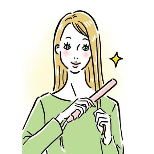 3:適量を見定めてアイロンを通す 安いヘアアイロンおすすめ イメージ