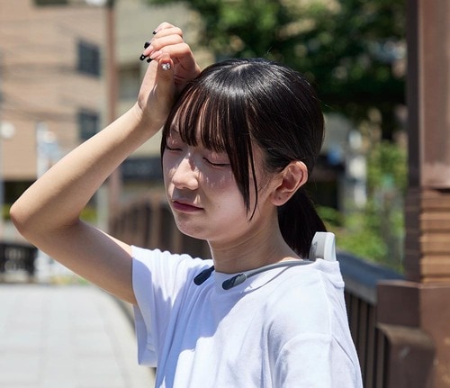 動作環境は35℃以下で日常使い用途!猛暑の熱中症対策には効果がありません ソニー「レオンポケット」おすすめ イメージ