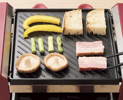 プレートが広く熱ムラ少なめ ラクレットメーカーおすすめ イメージ