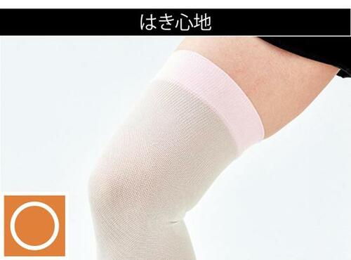 やや薄めだけど肌にはやさしい セシール「おやすみ着圧ソックス」