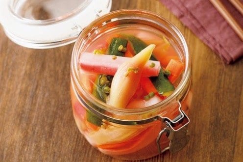 付け合わせをピクルスや酢の物にする イメージ