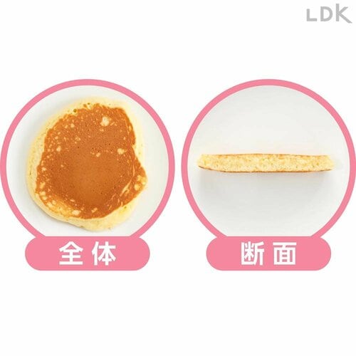 全体・断面 ホットケーキミックスおすすめ イメージ