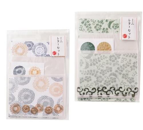 半透明の封筒で便箋の模様が映えるコスパも最高のレターセット イメージ