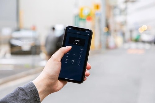 集約した家電を外から遠隔操作できる イメージ