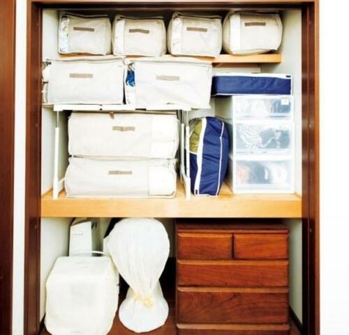 押入れはニトリの布団収納袋でムダなく収納 イメージ
