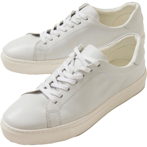 白スニーカーおすすめ GU リアルレザースニーカー イメージ1