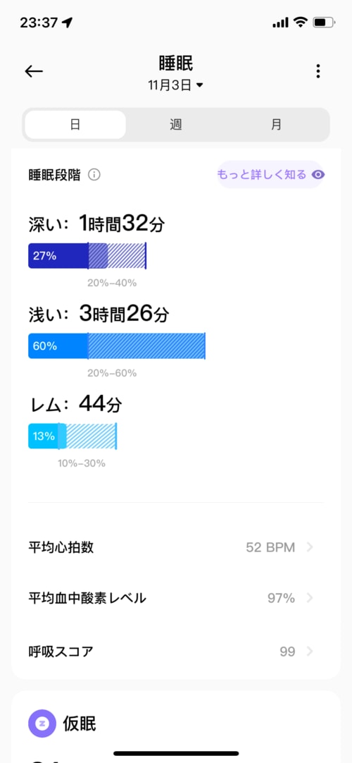 「睡眠」の精度 イメージ2