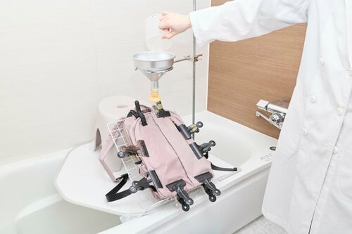 テスト3：撥水性 レディース向け通勤リュックおすすめ イメージ