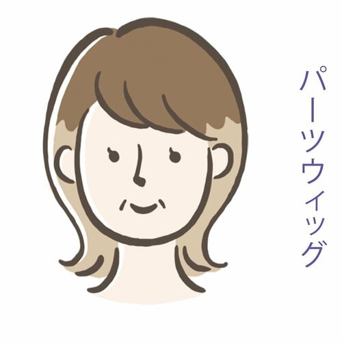 パーツウィッグ ウィッグおすすめ イメージ