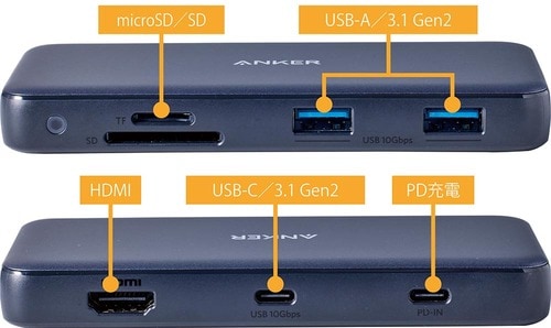 USB-Aが2基、USB-Cが1基の計3ポートがGen2に対応 イメージ