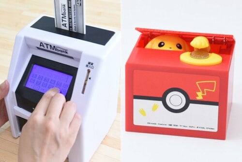 おもしろ電動タイプは子どもも楽しんで貯金できる イメージ