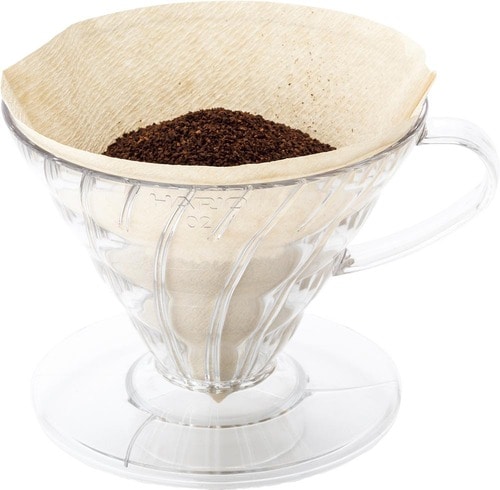 ハリオ「V60 透過ドリッパー 02クリア」 イメージ